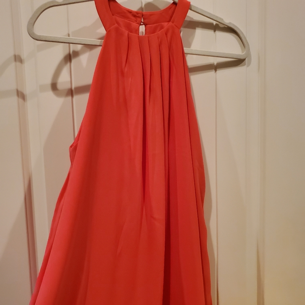 One Clothing❤️ Coral Mini Halter Dress Sz M
